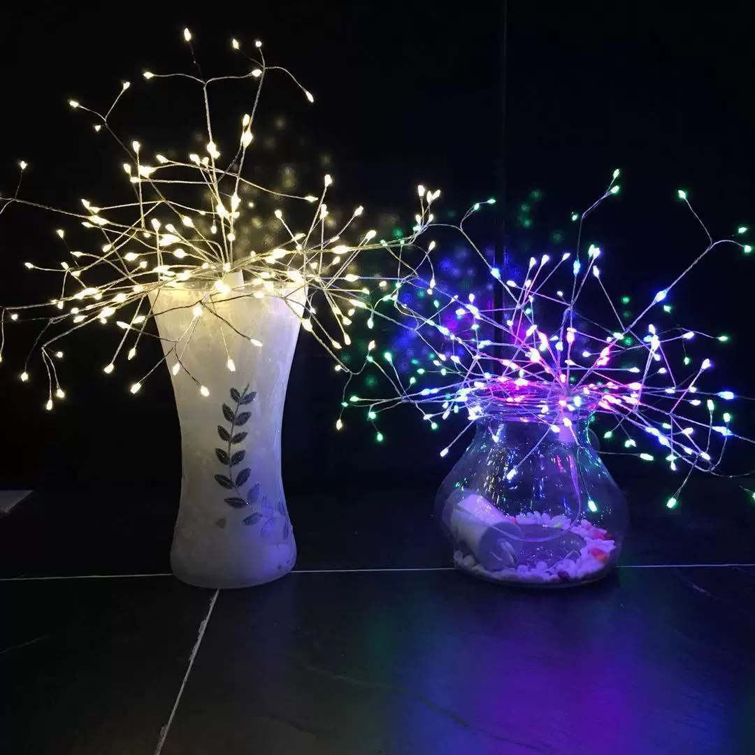 Электрический бизнес новый 8 функций в наличии светодиодная 120 лампа 198 лампа Одуванчик фейерверк лампа взрыв звезда медная лампа USB лампа