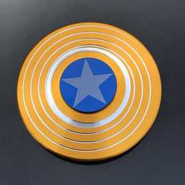 新款美国队长指尖陀螺盾牌 铝合金陀螺spinner减压玩具厂家