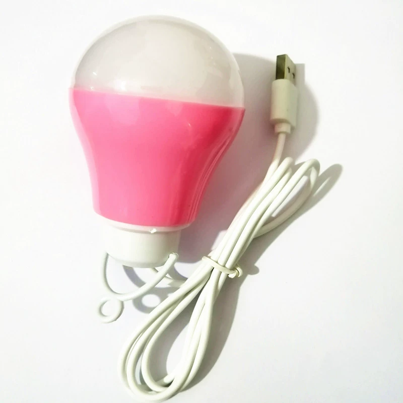 Лампочка USB 5В с пузырьковым LED светом, одно перетягивание, подарочные светильники с пузырьками V8 шарикового типа