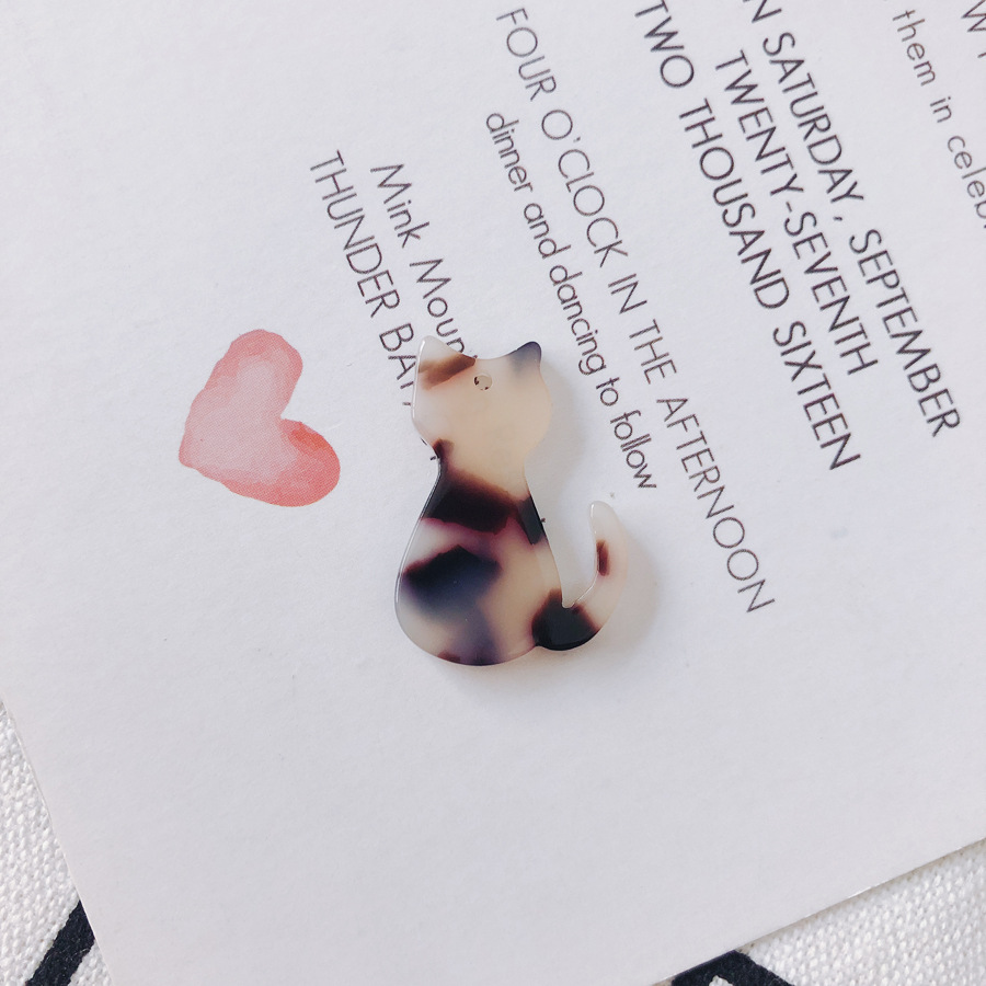 Diyアクセサリー子猫アクリル酢酸手作りアクセサリーイヤリングイヤリングイヤリングペンダントペンダントアクセサリー