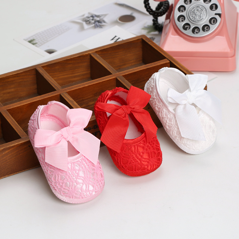 La Primavera y El Otoño DE LA Princesa zapatos de bebé de fondo suave 0-12month zapatos de red de bebé femenino solo transpirable Infantil Niño piso calcetines Zapatos
