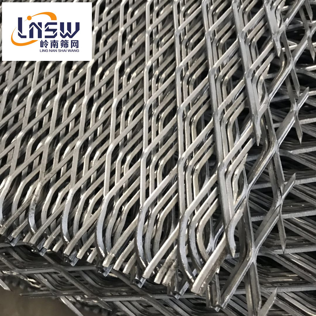 广东佛山菱形钢板网 脚踏菱形网 平台吊顶钢板网 喷涂钢板菱形网