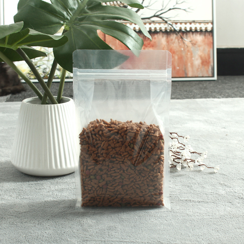 八边封透明立体骨袋 零食干货等休闲食品包装  自封拉链袋 现货