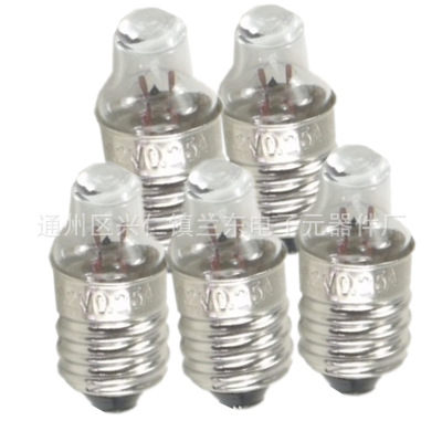 Medical bulbs 2.2V0.25A0.5A Spotlight bulbs Tip E10 Edison light bulb Source manufacturers