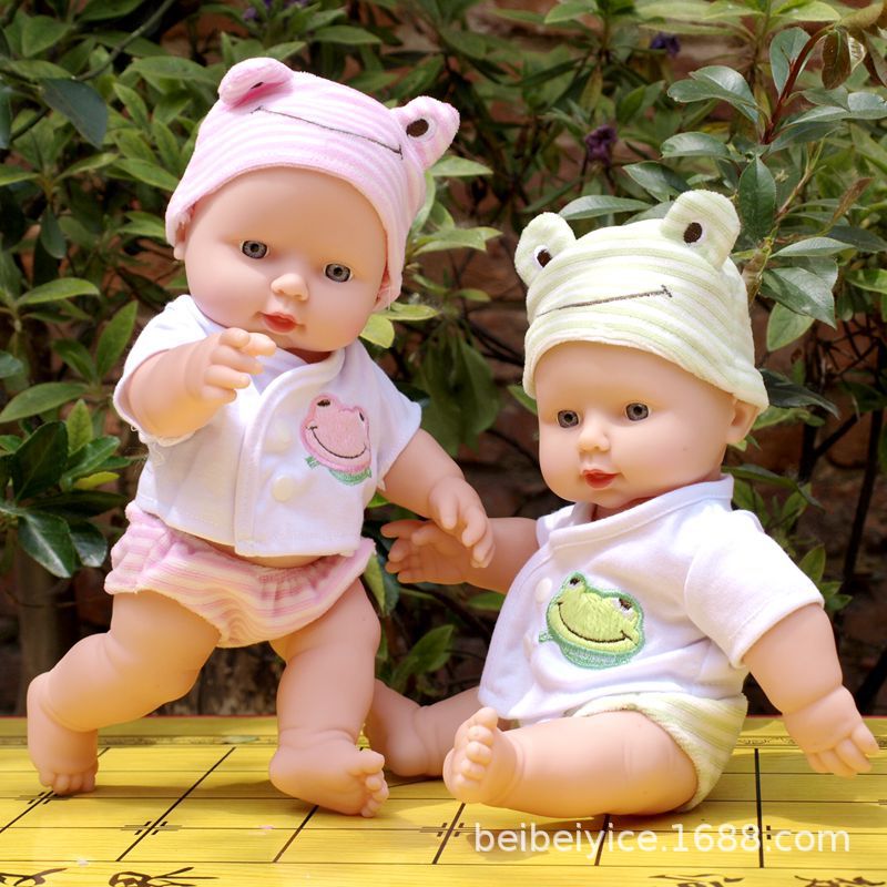 Muñeca de simulación de goma totalmente suave para niños, puede hablar, juguete de muñeca bebé, muñeca princesa.