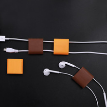 大号饼干绕线器理线器 网线电线数据线固定座配线收纳海绵胶4个入