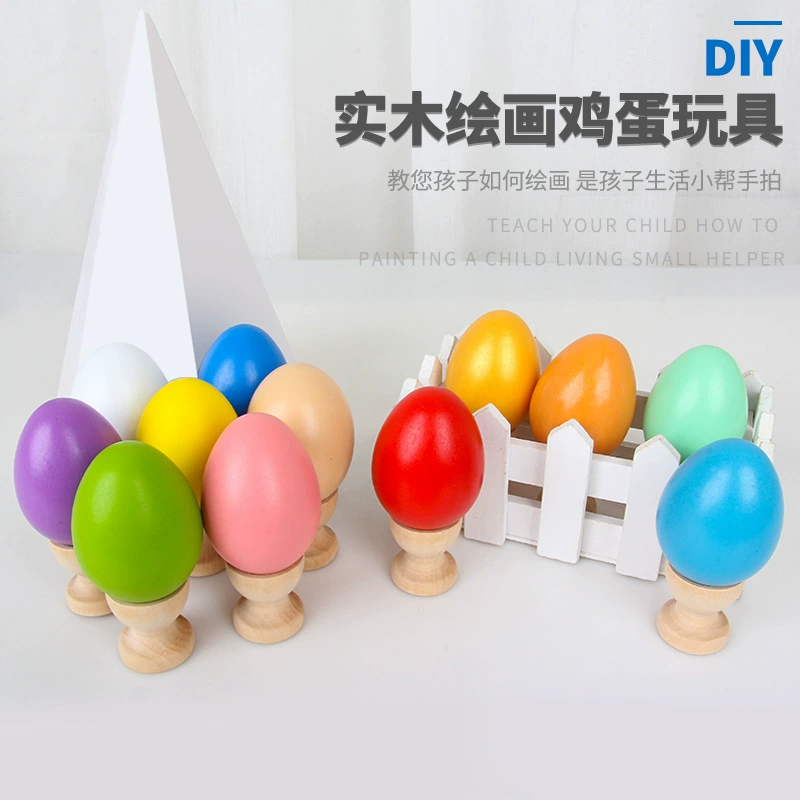 Реальные деревянные пасхальные яйца