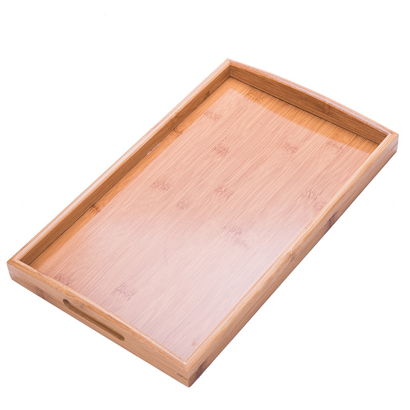 Bandeja Rectangular de Té de Bambú de Madera