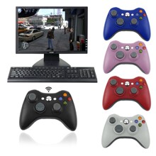 工厂直销可代发带接收器pc电脑笔记本xbox 360 2.4g无线游戏手柄