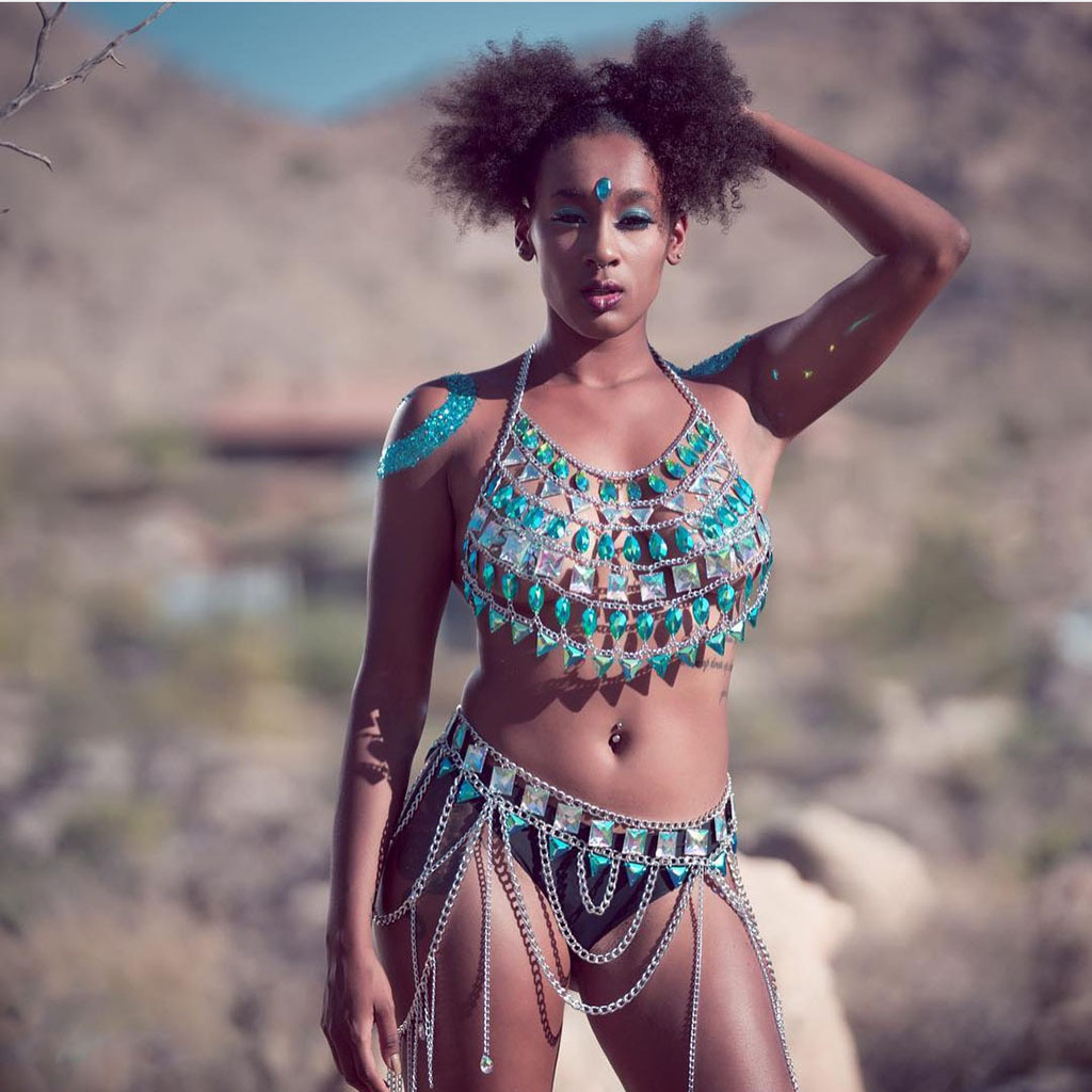 Cadena de pecho para discoteca, éxito de ventas en Amazon, joyería corporal versátil, estilo europeo y americano, cadena de cintura sexy para mujer, conjunto de cadena corporal