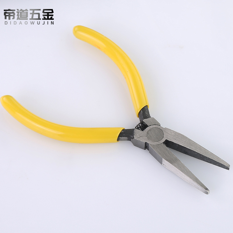 厂家批发幼无牙扁嘴钳锋利高碳钢无牙扁嘴钳省力防锈批发