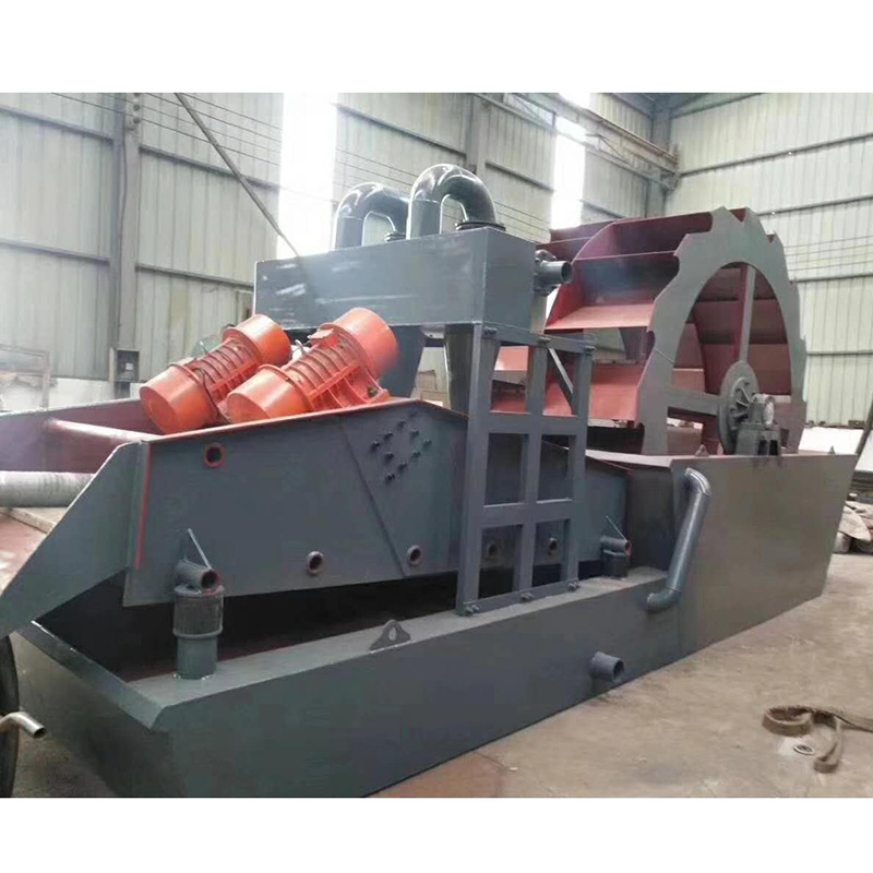 矿用振动筛石机 高频震动建筑材料振动分级筛 轮斗洗砂机