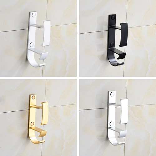 Space aluminum basin hook kitchen and bathroom hook bathroom basin hook toilet hook bathroom finishing wall hanging basin hook