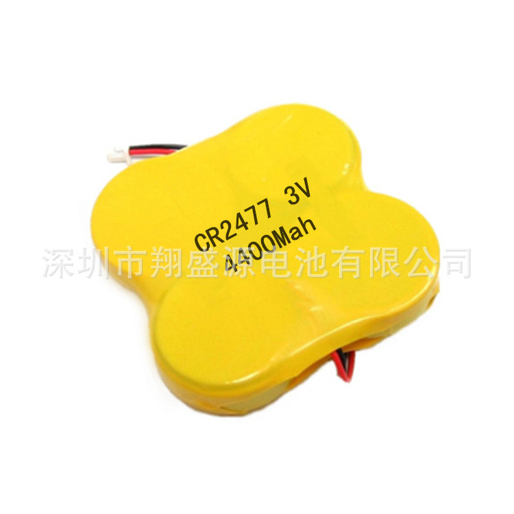 源头工厂CR2477并联4粒组出线带插头电池4400MAH组合CR2477电池