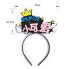 Factory direct sales copyright online celebrity web birthday hat party nightclub non -woven birthday hat hair hoop cartoon cap