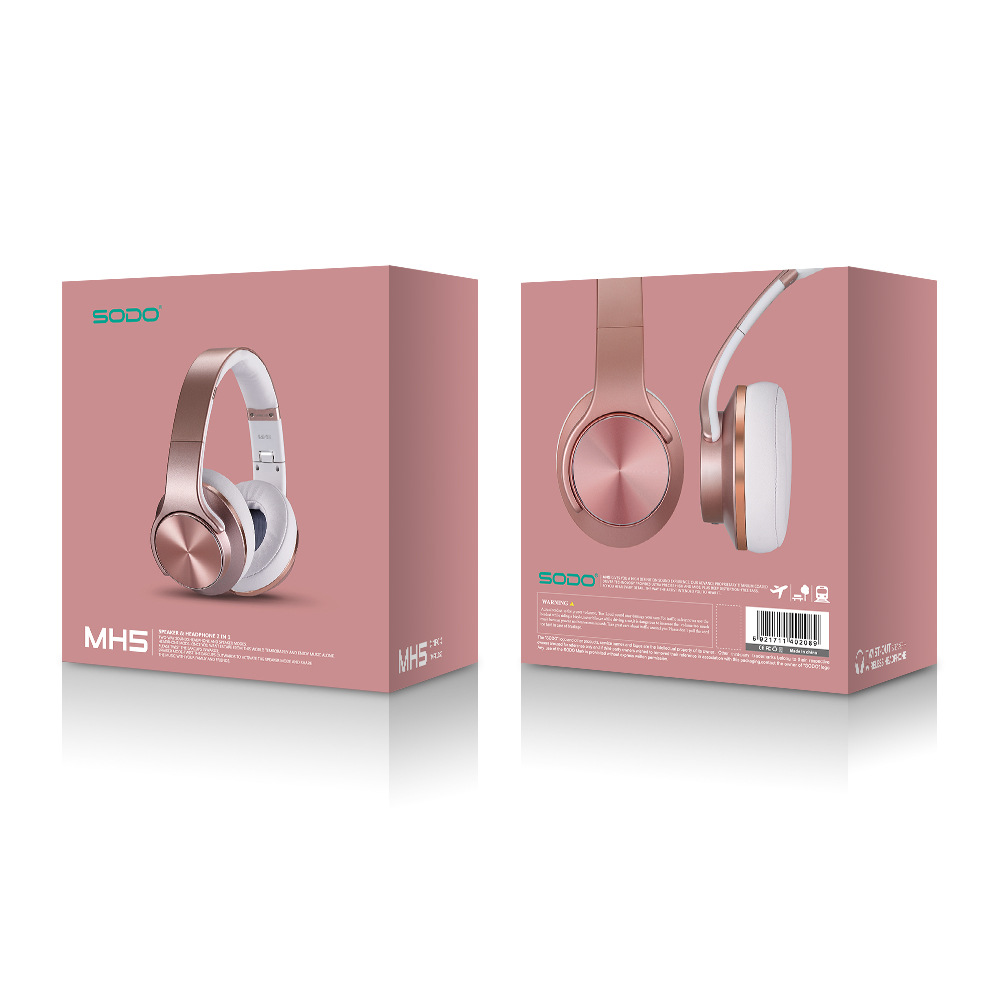 SODO MH5 Bass stereo headset Plegable auricular Bluetooth Inalámbrico auriculares educativos en stock al por mayor