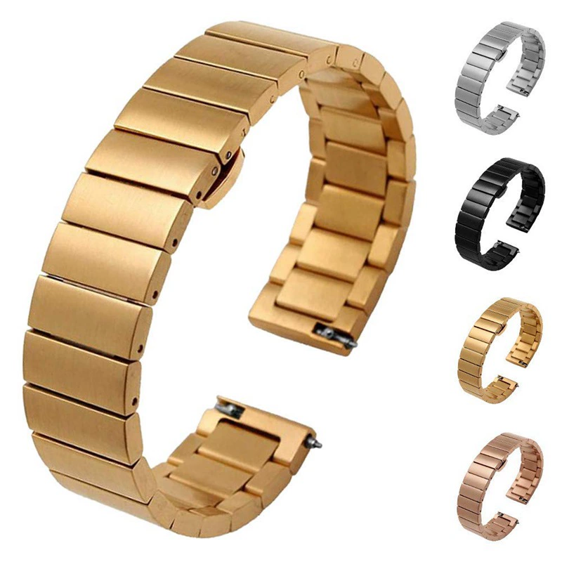 Для часов Samsung Galaxy ремешок для часов 42/46 мм из нержавеющей стали для мужчин и женщин из нержавеющей стали с одной пряжкой из бусин