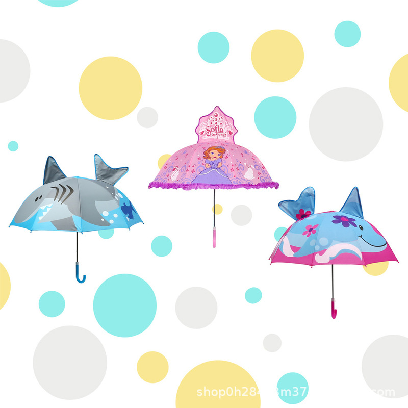 Spot wholesale safe children's umbrella cartoon umbrella 3D cute animal Princess umbrella ear umbrella printed logo Spot wholesale safe children's umbrella cartoon umbrella 3D cute animal Princess umbrella ear umbrella printed logo