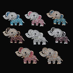 新款創意動物園小飾品經典水鑽大象配件汽車出風口飾品情侶小禮品