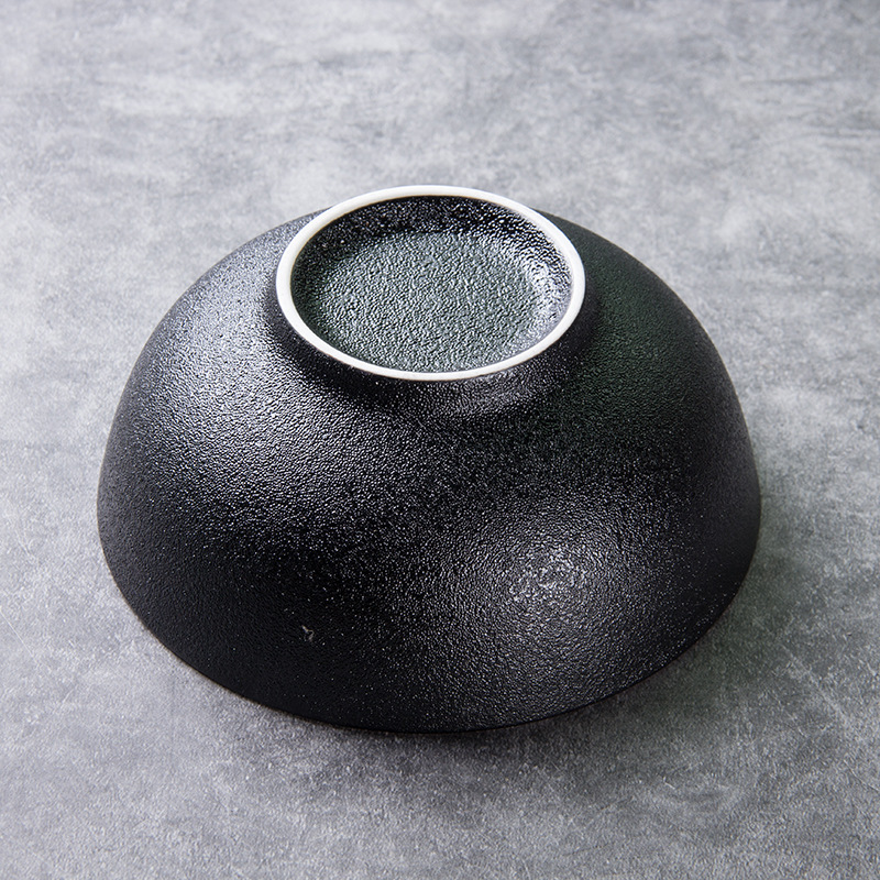 Tazón de sopa de cerámica esmerilado Cuenco de fideos Cuenco de sopa japonés