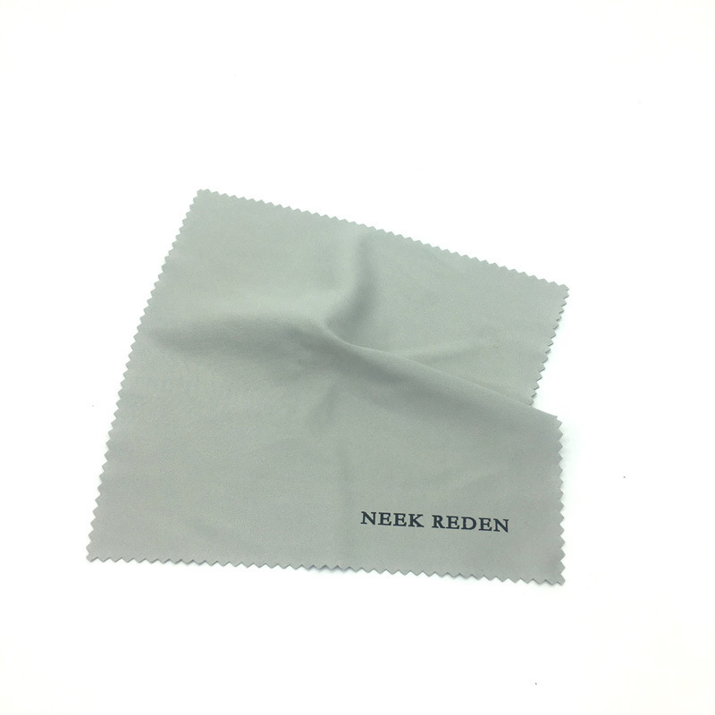Bangbasun Microfiber Gray Glasses Cloth Screen Cleaning Cloth Single Color Two-Color Silk Screen Glasses Cloth