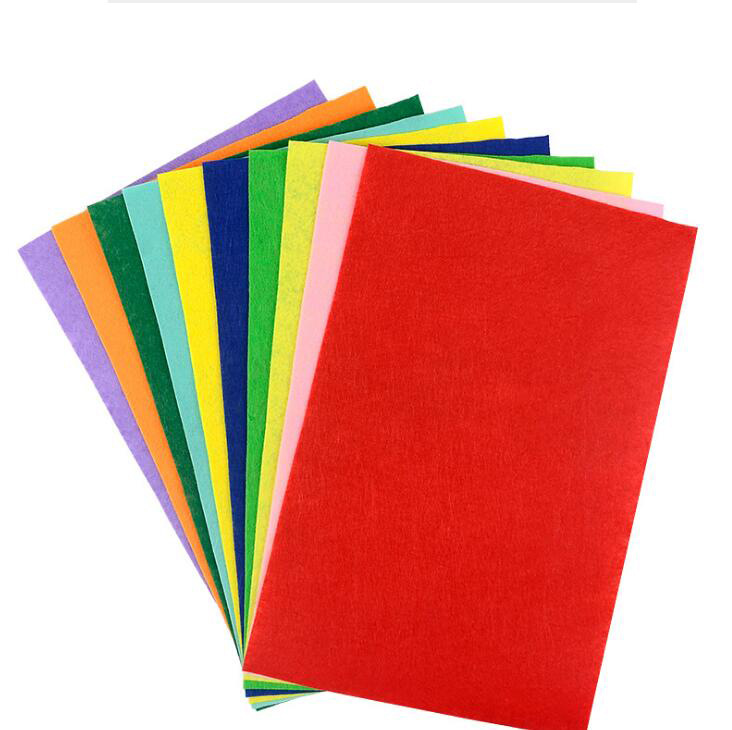 不织布幼儿园1cm*1cmdiy手工材料包彩色毛毡布 无纺布le任意裁剪