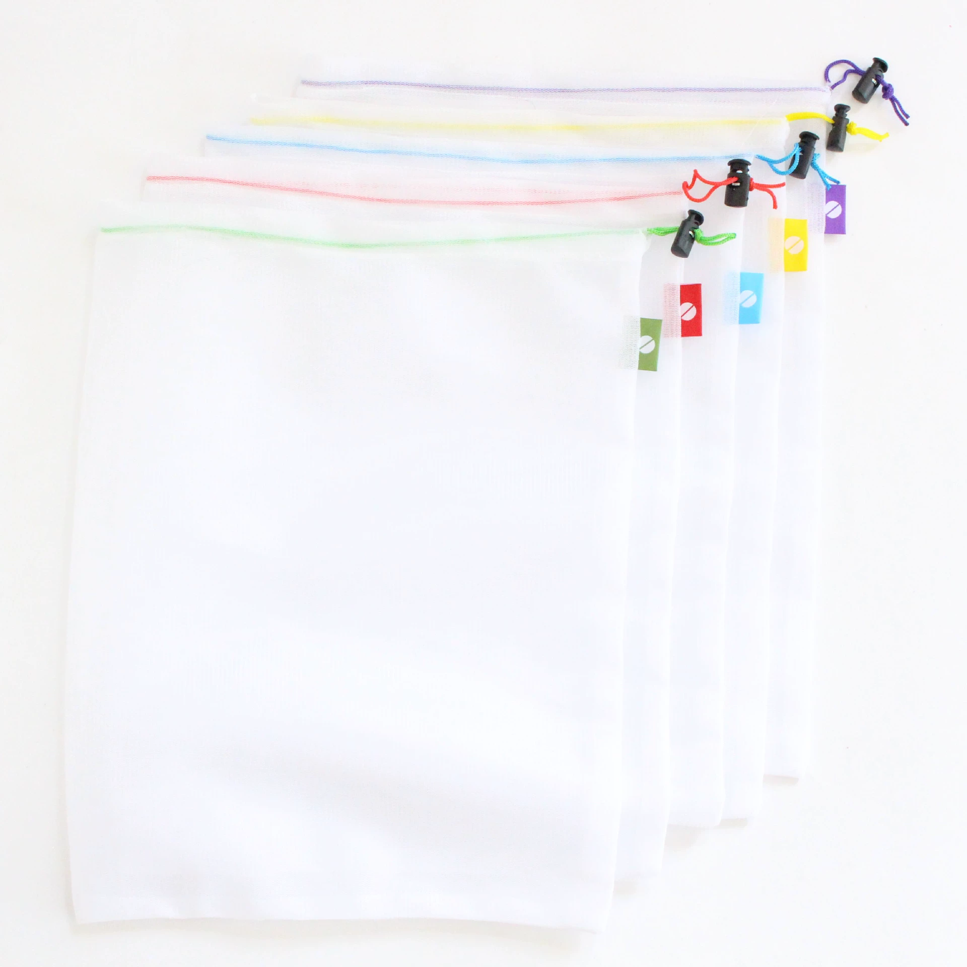 Сумка полиэстера сумки хранения сетки фрукта и овоща охраны окружающей среды шить 5 пакет SGD-02