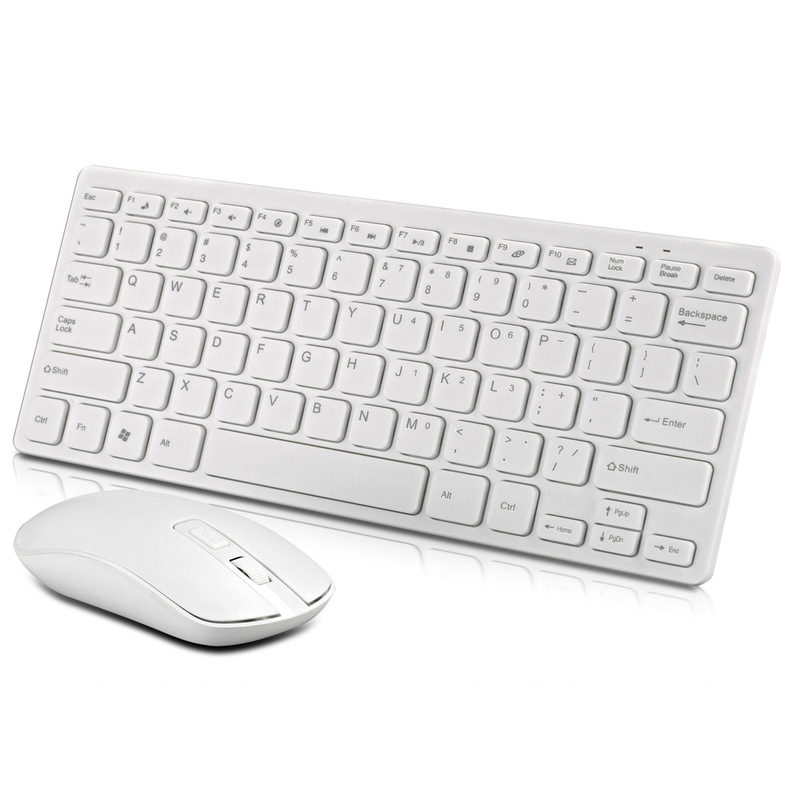 Cross-border 87 key in stock 2.4G wireless chocolate keyboard mouse office business suit wholesale factory direct sales