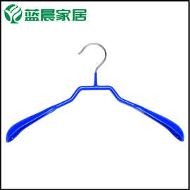 外贸源头浸塑衣架干湿两用宽肩衣架防滑塑胶衣服挂户外晾晒挂衣架