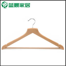 实木衣架衣服架原木实木居家衣撑印LOGO平头简约酒店服装店衣架子