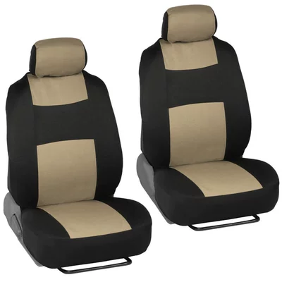 Universal seat cover — Covers for 5-Seater Cars with Zipper - beige-4-piece-set-2-piece-set-single-seat