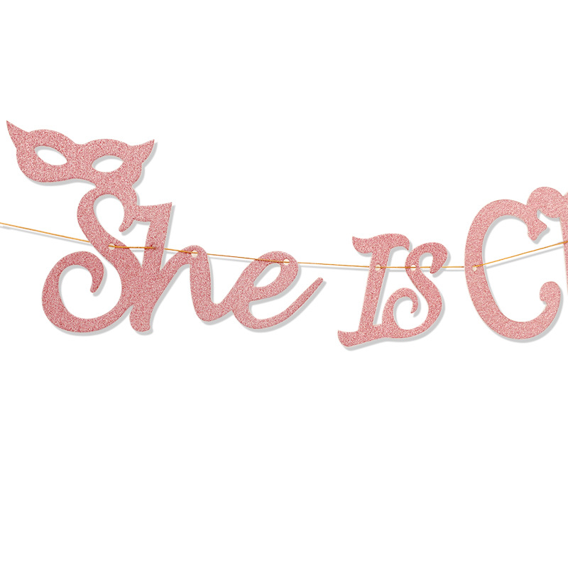 Decoración de la fiesta de soltero Garland pop el Cham pagne ella está cambiando su nombre