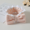 Headband, hair accessory for face washing with bow, Korean style, internet celebrity