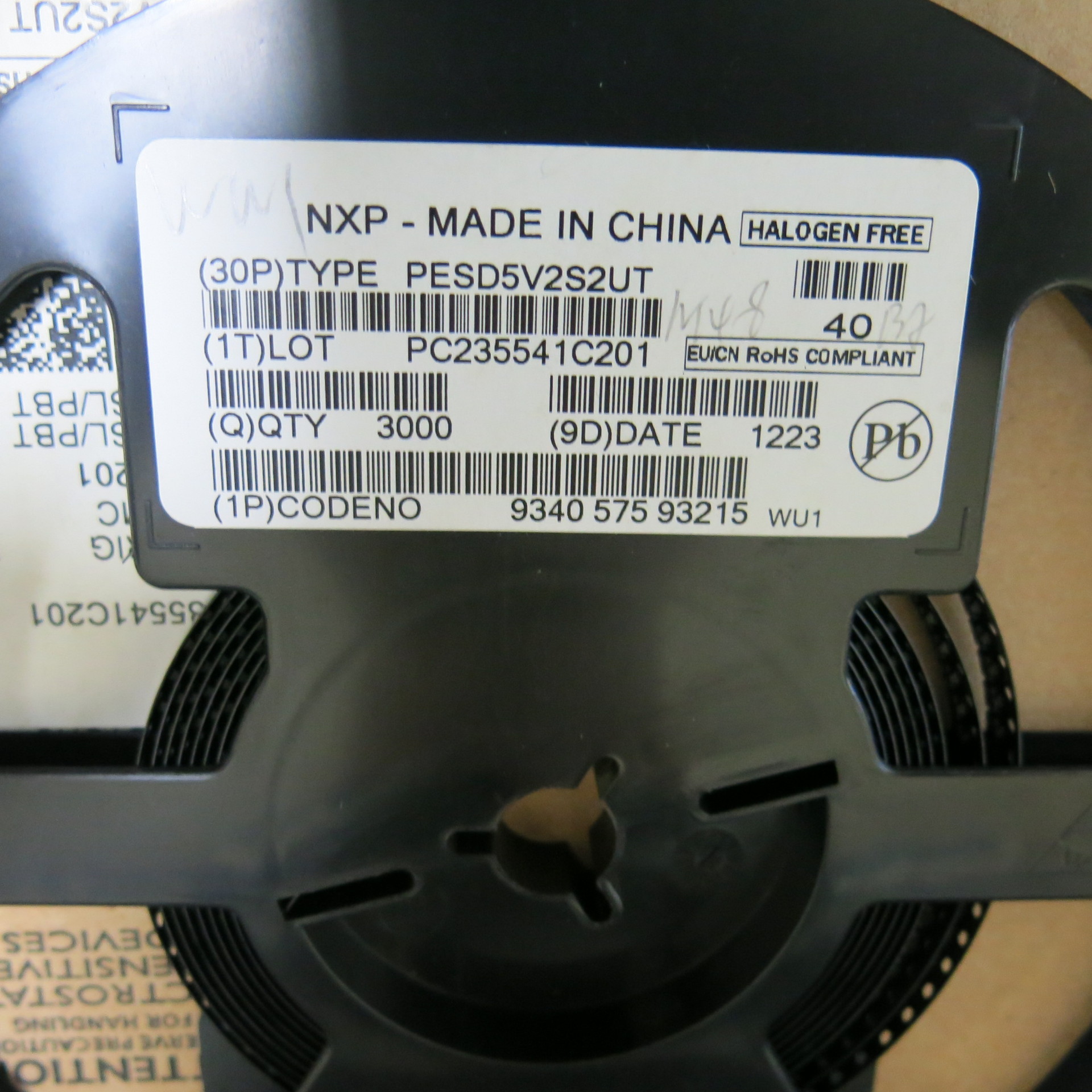 原装正品 PESD5V2S2UT 丝印WU1 SOT-23 5.2V 贴片ESD保护二极管