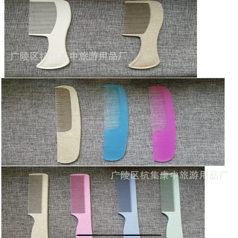 Солома охрана окружающей среды Одноразовая расческа длинная расческа Ручка ножа Тип Резиновая расческа прямые продажи с фабрики