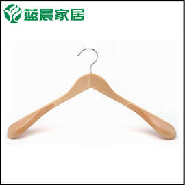 外贸货源厂酒店客房加肩宽西服荷木木衣架大衣毛衣防滑木衣架批发