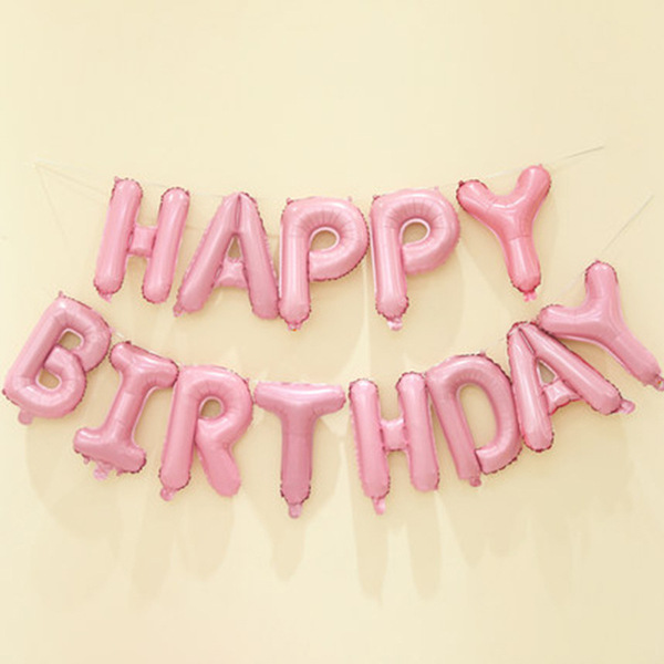 16-inch Happy Birthday Letter Set Happybirthday Aluminum Film…