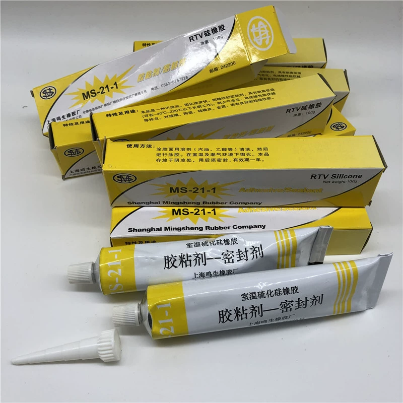 Клей из силиконовой резины Shanghai Mingsheng RTV/клей из силиконовой резины MS-21-1, уплотнительный клей, высокая термостойкость