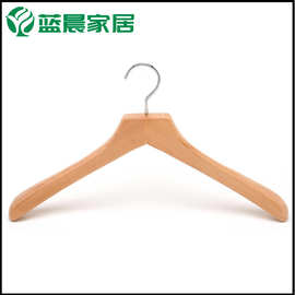 实木衣架服装店衣服架防滑衣挂西装衣撑木头男装衣架木质平头衣撑
