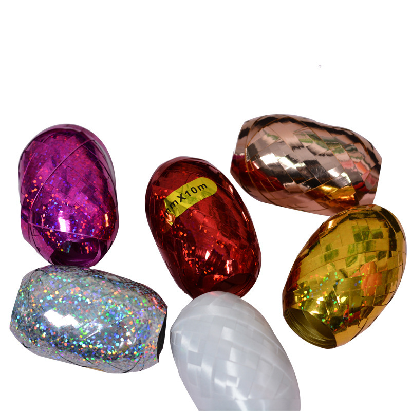 Rugby cinta láser cinta de color boda fiesta celebración decoración globo atado cuerda globo