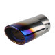 General Motors Tail Throat Exhaust Pipe Stainless Steel Decorative Sound Eliminator Modification Accessories Roasted Blue Straight