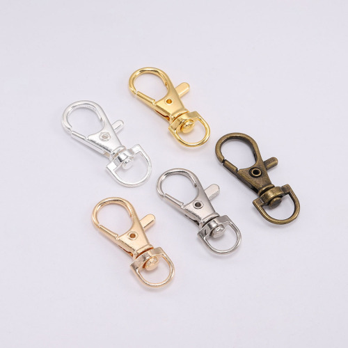 Large lobster buckle diy key ring pendant buckle dog buckle key chain accessories 360 degree luggage hardware buckle buckle