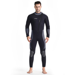 Zcco新型男女5mmウェットスーツのワンピース長袖保温日焼け止め冬水泳水着はクラゲ服を厚くします。