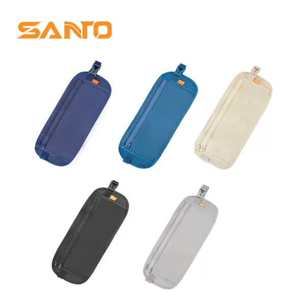 SANTO Outdoor Sports Running Waist Bag Travel Invisible Waist Bag Passband Bag Multifunctional ID Bag Mountaineering Backpack