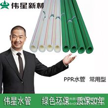 伟星绿色PPR冷热水用管材S3.2系列 D20-D110规格齐全 工厂直供