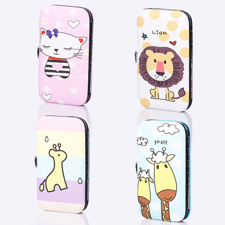 Internet Celebrity Cartoon Print 7-Piece Nail Clipper Set Beauty Manicure Tool Set Manicure Nail Clipper Nail Clipper