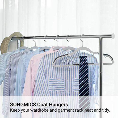 Amazon Cross-Border Anti-slip Seamless Clothes Drying Rack Wet and Dry Plastic Clothes Rack Adult Household Wardrobe Clothes Rack