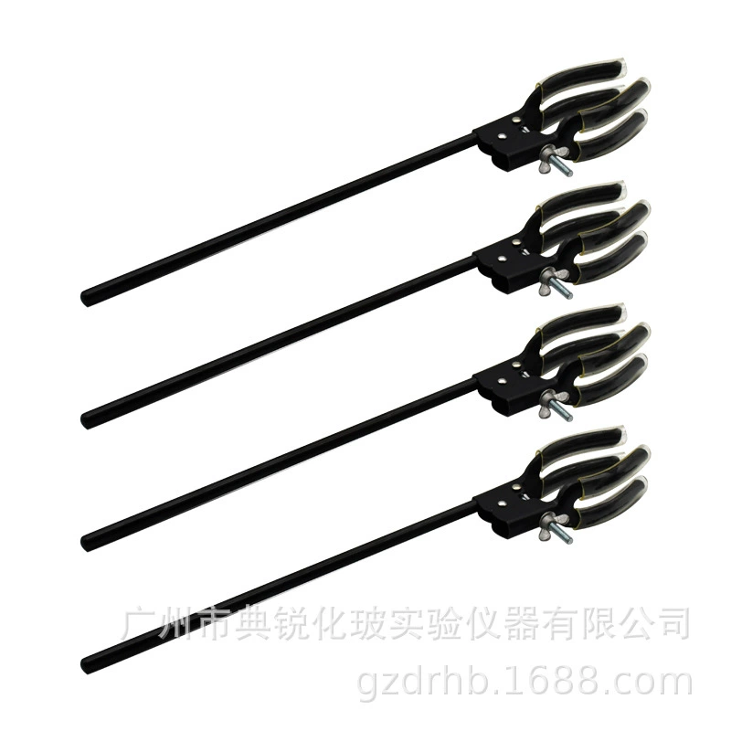 В наличии запас черный железный универсальный зажим с четырьмя когтями удлиненный зажим для трубы конденсатора Удлиненный тип с четырьмя когтями большое количество Congyou