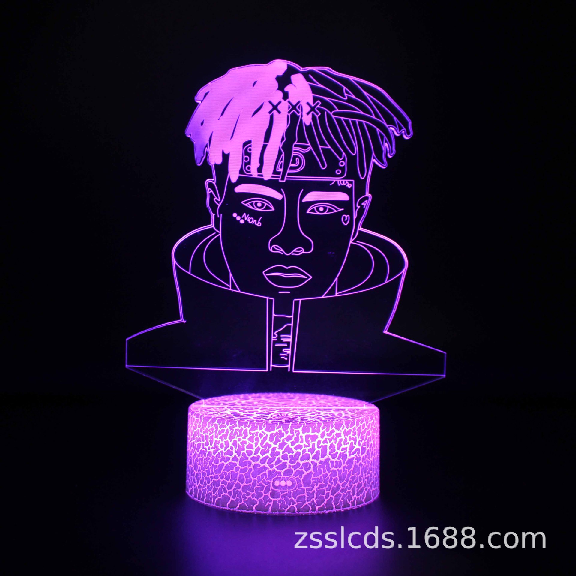 Comercio electrónico transfronterizo Venta caliente Jackson cantante de música Serie 3D luz de la noche colorida lámpara de mesa táctil regalo creativo Luz