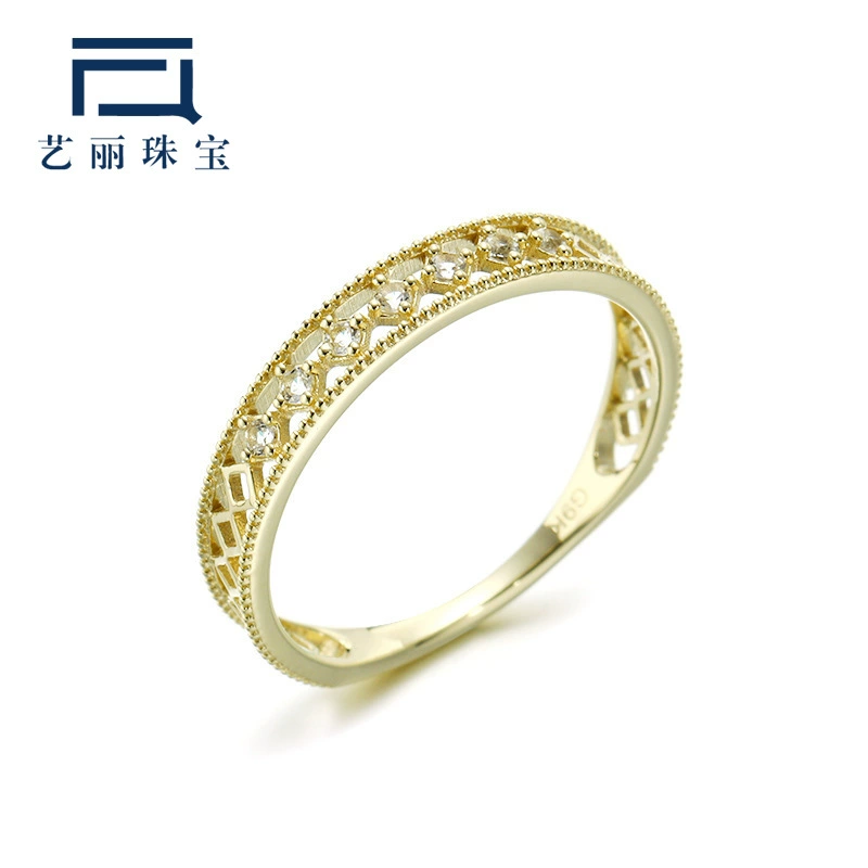 Японские украшения VA 9K золото натуральный белый Toppa Мода OL темперамент кольцо женский новый стиль